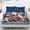 Cartoon Santa Penguin, variant on Yspwyqan Christmas Santa Claus Penguin Twin Size Fitted Sheet Set of 3 Soft Holiday Bedding Set, Standard Pocket Fitted Sheet No Flat Sheet for Bedroom Decor