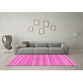thumbnail image 3 of Ahgly Company Indoor Square Abstract Pink Modern Area Rugs, 7' Square, 3 of 4