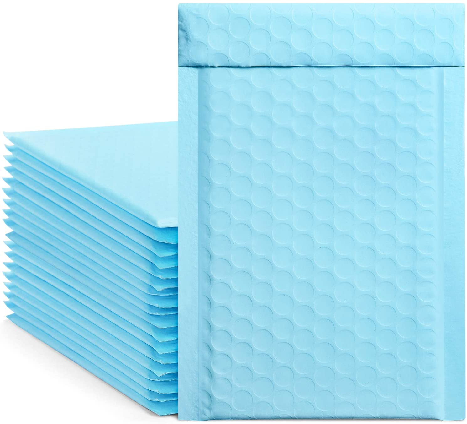 100 #0 White Kraft Bubble Padded Envelopes Self-Sealing Mailers 6x10 Inner 6x9