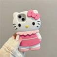 thumbnail image 4 of Original Sanrio 3D stereoscopic Hello Kitty cases for iPhone 15 14 13 12 11 pro Max Plus cartoon soft shockproof back cover Y2K, 4 of 8