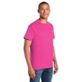 thumbnail image 5 of Gildan Short Sleeve T-Shirt for Men - M Size | 100 Heavy Cotton Crew Neck Tee, Heliconia, 5.3 oz, 5 of 6