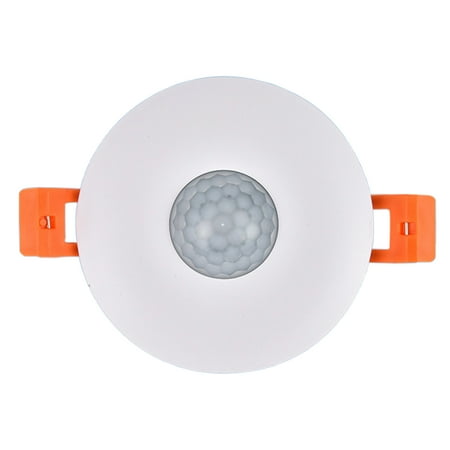

SunHLX Motion Detection Sensor Adjustable IP22 Waterproof 110-Degree Sensing Angle Delay Function ABS Concealed Human Body Infrared Sensor Switch for Courtyard