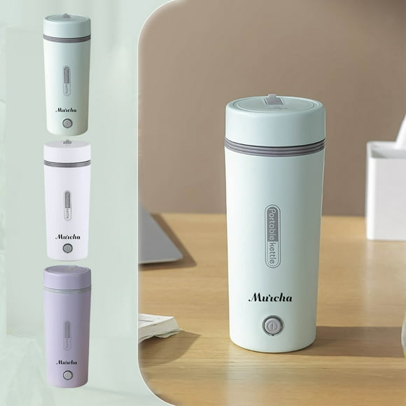 Fiudx Hervidor de Viaje, Minihervidor Portátil 3 En 1, Calentador de Agua de Ebullición Rápida, Apagado Automático, Diseño de Acero Inoxidable, Compacto para Viajes, Té, Café y Oficina, Capacidad de