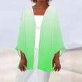 thumbnail image 2 of AherBiu Cardigan Léger pour Femmes Manches 3/4 en Lin Ouvert Automne Décontracté, 2 of 5