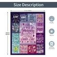 thumbnail image 2 of Aunt Gifts Blanket, Birthday Gift to Aunt from Niece Nephew, 50"x60" Sofa Bed Blanket Gift Ideas for Aunt, Soft Cozy Flannel Throw Blanket for Aunt Birthday Christmas Thanksgiving Day, 2 of 6