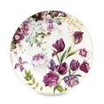 thumbnail image 4 of STP GOODS Tulip Bone China Dessert Plate Set of 2 in Gift Box 7.5" (19 cm) Floral Cake Plates for Appetizer Salad Serving, Purple White, 4 of 10