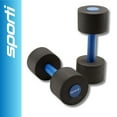 thumbnail image 2 of Sporti Light Resistance Aquatic Dumbbells, 4 lbs, Soft Grip Closed Cell Foam, 2 of 8
