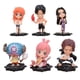 thumbnail image 2 of Figura de acción versión Q de One Piece Luffy Zoro Nami Sanji ZanBoa Shanks modelo adornos de escritorio 2 estilos 10 cm 6 piezas por juego, 2 of 5
