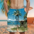 thumbnail image 2 of NIEWTR Mens Casual Shorts Stretch Joggers Casual Shorts for Men Drawstring Shorts with Multi Pockets Sports Shorts Men's Summer Shorts M,AG, 2 of 5