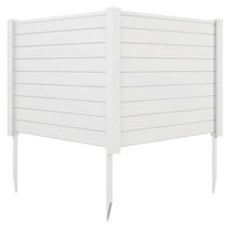 Costway 48"L x 37.5"H Air Conditioner Fence with 3 Ground Stakes