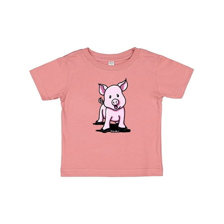 

Inktastic Screaming Piggie Gift Baby Boy or Baby Girl T-Shirt