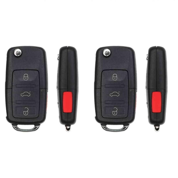 Replacement Flip Key Fob for Volkswagen EOS 2010 FCC 1K0959753P NBG92596263 Part Number 1K0959753P NBG92596263 Pack of 2