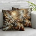 thumbnail image 3 of JEUXUS Flowers Abstract Stretched Picture Short Plush Pillow Case White, 3 of 5