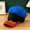 Black + Blue Hair, variant on Piqoeei-Men's Visor Hat with Attached Spiky Hair Wig - Novelty Baseball Cap for Sun Protection, Costume Parties, Gag Gifts - Adjustable & Breathable