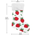 thumbnail image 2 of Coolnut Cute Strawberry Fruit Christmas Stockings, Christmas Presonalized Large Stocking Sock, Set of 2 Xmas Party Winter Decor Candy Bag Family Holiday Gift, 17.7 Inch, 2 of 7