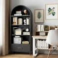 thumbnail image 4 of Supeer 73" Arched Storage Display Cabinet，Assembly Required, 4 of 8