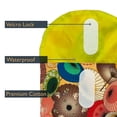 thumbnail image 2 of Baby Diaper Storage Pouch Tote with Velcro Lock for Snack Toys Pacifier Bottles (Umbrella), 2 of 3