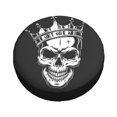 thumbnail image 3 of XMXY Evil Skeleton King Spare Tire Cover, Universal Waterproof Cover for Jeep RV Tire Wheel Protection, 14 inch, 3 of 8