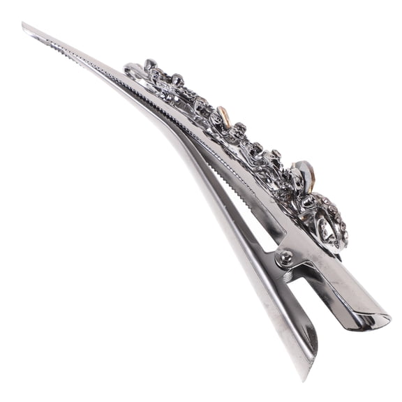 Masteelf  Sparkly Hair Clip Cow Horn Chuck Headdress Large Barrettes Miss Women's