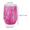 thumbnail image 3 of Fiudx Liquidación De Ofertas Flash Taza En forma De U De 120Z, Minitaza Aislada De Doble Vacío, Taza En forma De U De Cerveza De Vino De Acero Inoxidable 304, 3 of 6