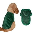 thumbnail image 3 of Soft Fleece Dog Shirt for Small and Medium Dogs, Cozy Lightweight Pet Clothes, Cute Puppy Sweater, Breathable and Washable Apparel for Indoor and Outdoor Wear ,Dark Green L, 3 of 4