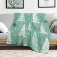 thumbnail image 5 of Midcentury Modern Christmas Trees Blanket Hello Winter Holiday Throw Blanket 30"x40" Soft Cozy Microfiber Throw Blanket for Couch Bed Sofa for Adults and Children Microfiber Holiday Blanket, 5 of 6