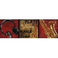 thumbnail image 2 of Greene, Taylor 32x13 Black Ornate Wood Framed with Double Matting Museum Art Print Titled - DUET PANEL, 2 of 4
