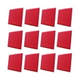 thumbnail image 2 of Advancent 12 piezas hogar dormitorio KTV estudio bloque absorbente de sonido grabación de Audio Panel insonorizado ladrillos decoración montada Decoración del hogar Rojo, 2 of 6