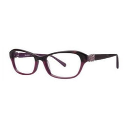 VERA WANG Eyeglasses V082 Burgundy 51MM