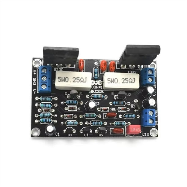 Placa Amplificadora de Potencia Terminada 2SC5200+2SA1943 de Alta Potencia Mono de 100 W CC A 35 V