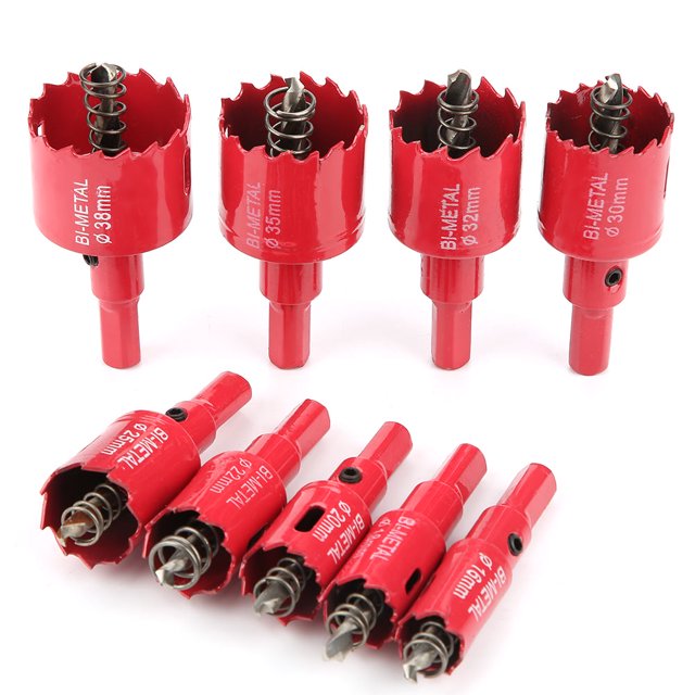 Cortador de agujeros para carpintería, broca perforadora de alta velocidad M42 de 16-38 mm, broca compacta y ligera