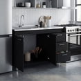 thumbnail image 4 of Ferretti Utility Sink with Three Drawers and Double Door Cabinet Black, 4 of 8