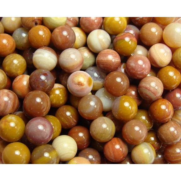 10mm African Petrified Wood Agate Round Beads Genuine Gemstone Natural Jewelry Making
