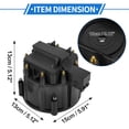 thumbnail image 3 of Unique Bargains Distributor Cap Kit Compatible for Chevy for GM SBC BBC 305 327 350 396 454, Durable ABS Black with Rotor, 3 of 6
