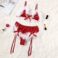 thumbnail image 2 of Clearance Sale 2025 Intimates Women's Christmas Clearance Underwear Plush Border Briefs Bra Set, 2 of 8