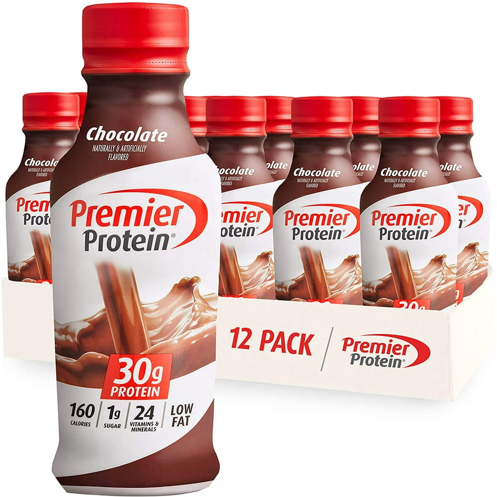 Premier Protein 30g Protein Shake, Chocolate, 14 Fl Oz (Pack of 12