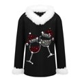 thumbnail image 2 of JJHGVB Christmas Shirts for Women Christmas Party Outfits for Women Long Sleeve Shirts for Women Sweatshirts Women Shirt for Women Fall Womens Shirts Womens Shirt Black L, 2 of 4