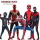 thumbnail image 1 of New Movie Spider Man No Way Home Cosplay Clothing Black Gold Spiderman Web Shooter Battle Suit Stretch Tights for Adult ChildSpiderman180 He Qiyong unisex, 1 of 1