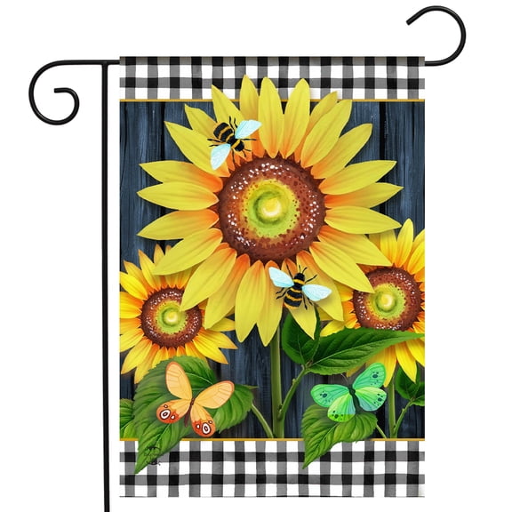 Briarwood Lane Summer Garden Flag 12x18 For Outdoor Blooming Sunflowers For Summer Garden Flag Flags For Outside