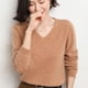thumbnail image 2 of Spring and Autumn Cashmere Sweater Women's Pullover V-neck Women's Pullover Knitted Top Women's Long Sleeve Cashmere Sweater, 2 of 5