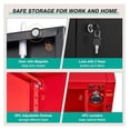 thumbnail image 6 of 6 Tier Garage Storage Cabinet with 5 Adjustable Shelves,Metal Storage Cabinet with Lock,Red Black Metal Cabinet with Locking Doors,Steel Locker,71" Lockable Storage Cabinets for Home,Office,Garage, 6 of 8