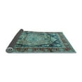 thumbnail image 2 of Ahgly Company Indoor Square Medallion Light Blue Traditional Area Rugs, 8' Square, 2 of 4