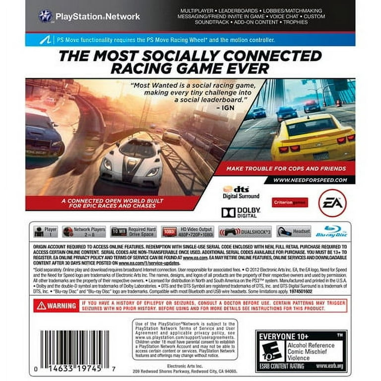 Need for Speed Rivals [ Greatest Hits ] (PS3) NEW 14633730333