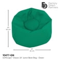 thumbnail image 2 of Softscape 10477-GN 26 in. Classic Junior Bean Bag - Green, 2 of 7