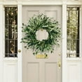 thumbnail image 2 of Spring Wreaths Artificial Green Olive Wreath for Front Door Easter Decoration Hanging Decorations Summer Green Wall Hanging Decorations for Outdoor Home Decor-18", 2 of 7