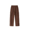 thumbnail image 3 of Dpytoraw 2024 Men's Thick Corduroy Solid Color Loose Pocket Straight Leg Casual Pants, 3 of 4