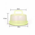 thumbnail image 2 of HAOAN Cake Box Round Cake Stand with Lid and Foldable Handle 10 Inch Portable Cake Container Cake Ornaments  Suitable for Storage Birthday Cakes Cupcakes Nuts Fruits, 2 of 4