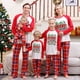 thumbnail image 4 of Conjunto de pijama navideño con estampado de Papá Noel, camiseta de manga larga y pantalones, ropa de estar por casa, pijamas navideños a juego para la familia, conjuntos de pijamas para la familia, 4 of 5