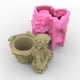 thumbnail image 3 of Modelo de jarrón de silicona para niña en 3D, de fundición de epoxi, arcilla, arte DIY, jarrón de hormigón, portalápices, oficina, sala de Gloria Fundición de epoxi de silicona, 3 of 8