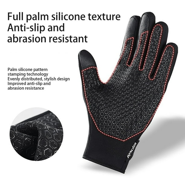 Uheoun Workout Gloves Men's Fall And Winter Windproof Waterproof Sport  Touchscreen Gloves 